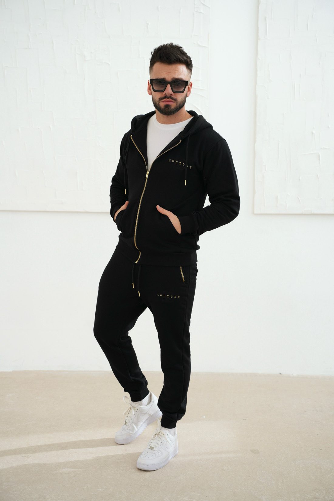 BLUZA MĘSKA BG FAR - CZARNY - obrazek 3