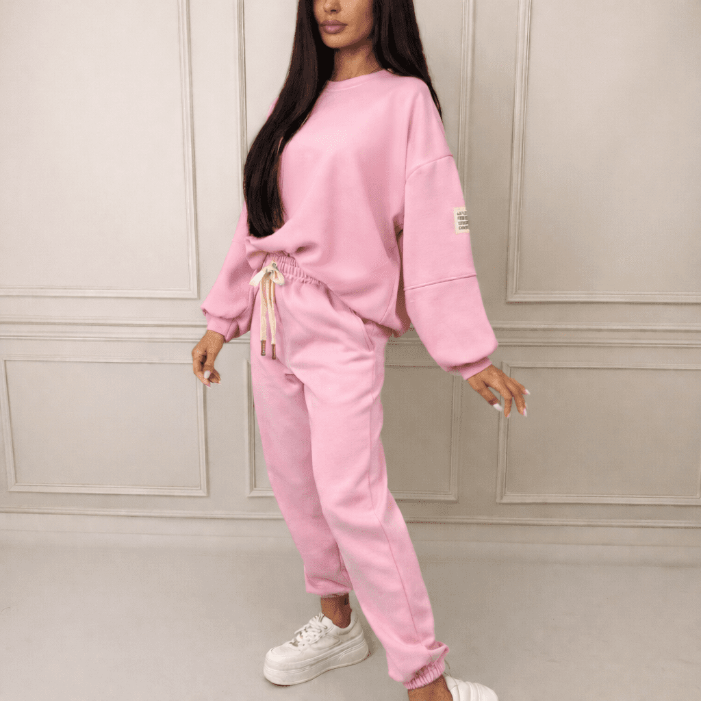 KOMPLET DRESOWY PASTEL - RÓŻOWY